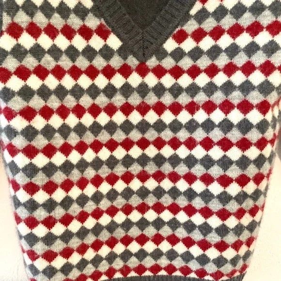 Janie and Jack Diamond V Neck Gray Sweater Size 2T - Picture 6 of 6